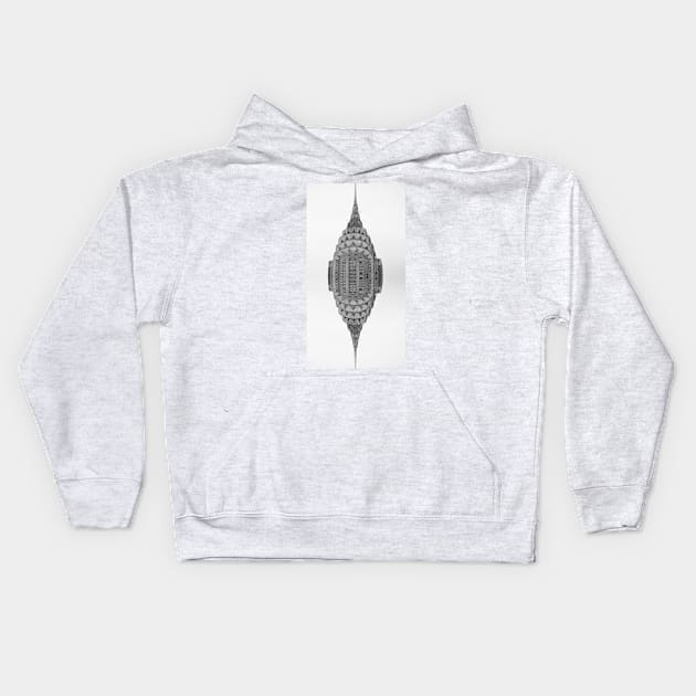 Chrysler Building (refected) Kids Hoodie by goldstreet